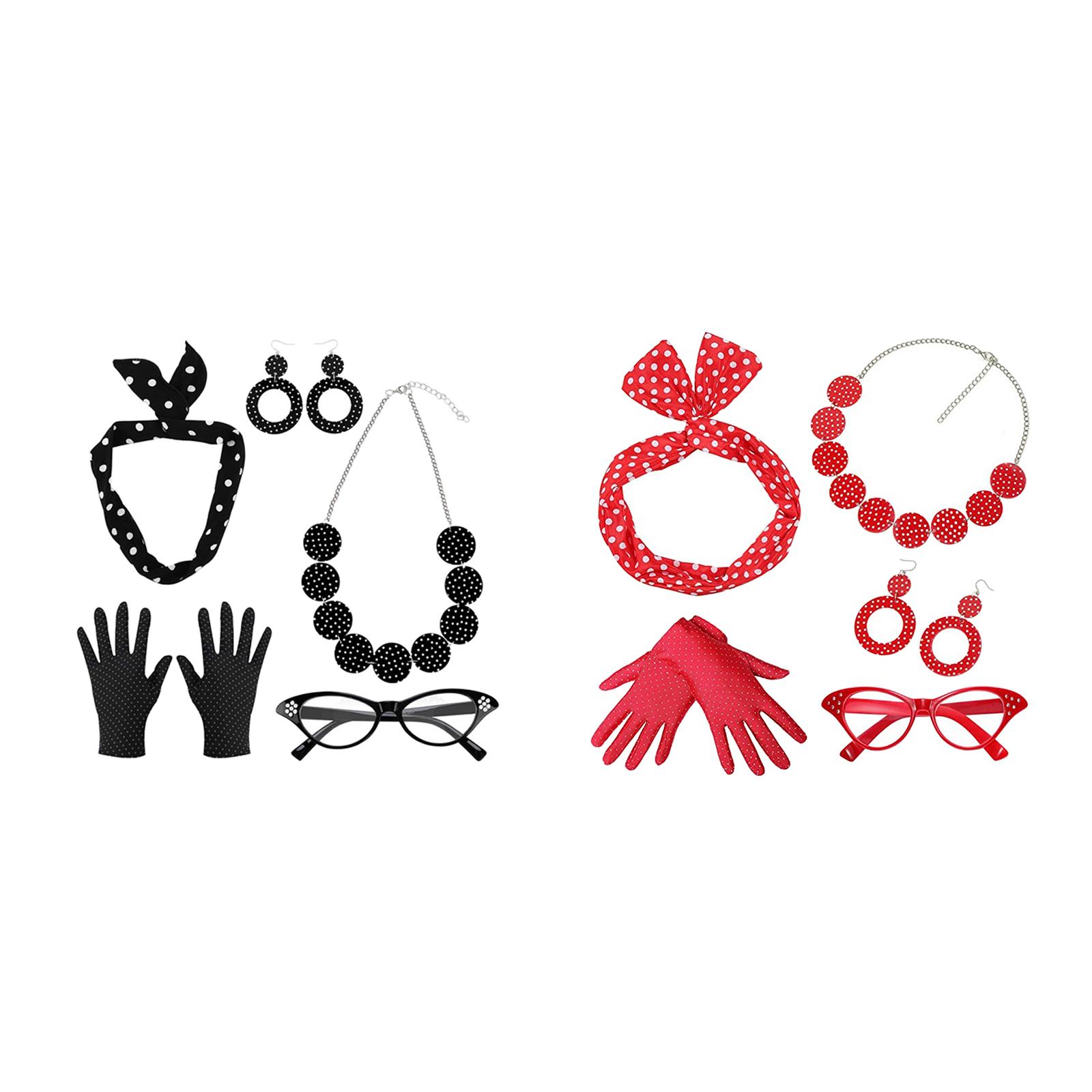 Women'S Accessories In The 1950S - 5 Pack 1950S Womens Costume Set