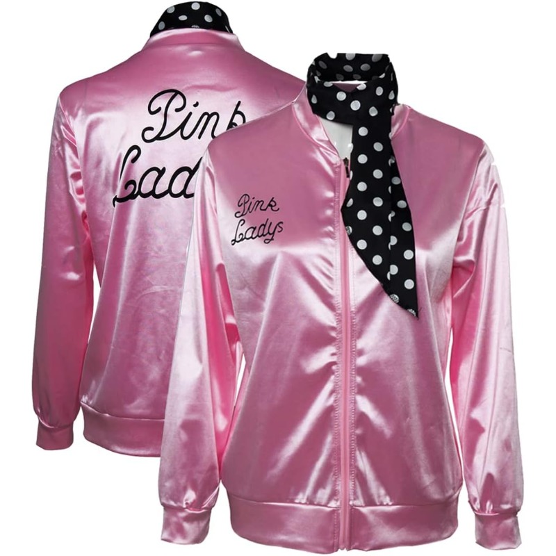 Women'S Accessories In The 1950S - Women's 50s Ladys Pink Satin Jacket
