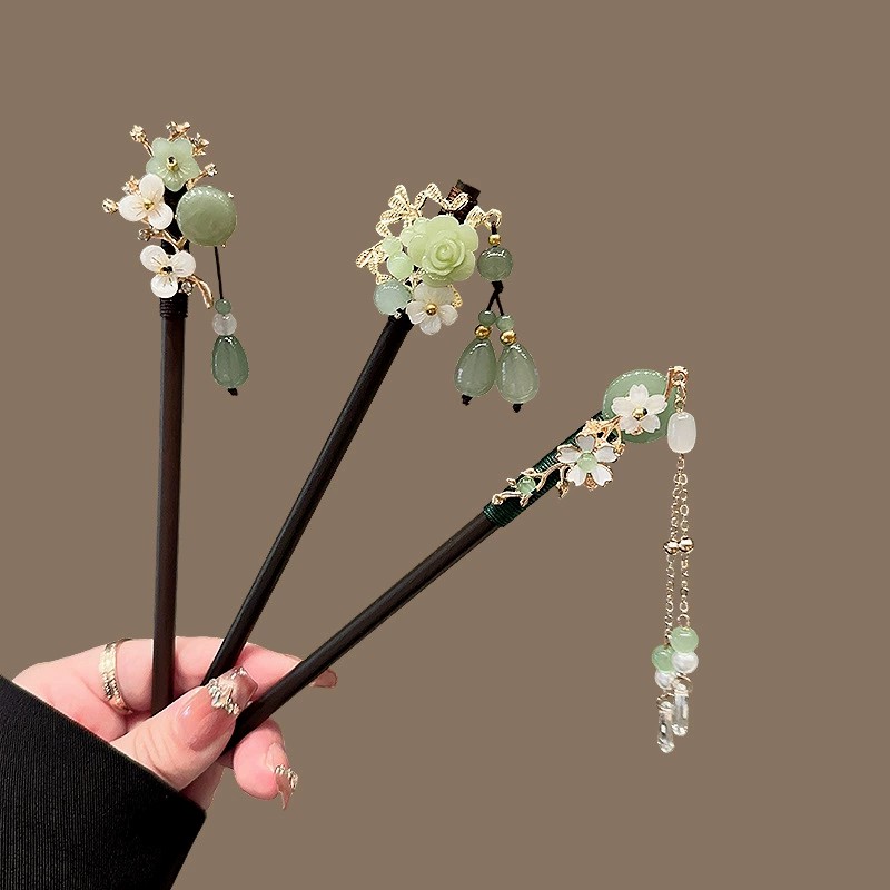 Hair Fork Stick - Antique Wooden Hairpin Women's Elegant Hair