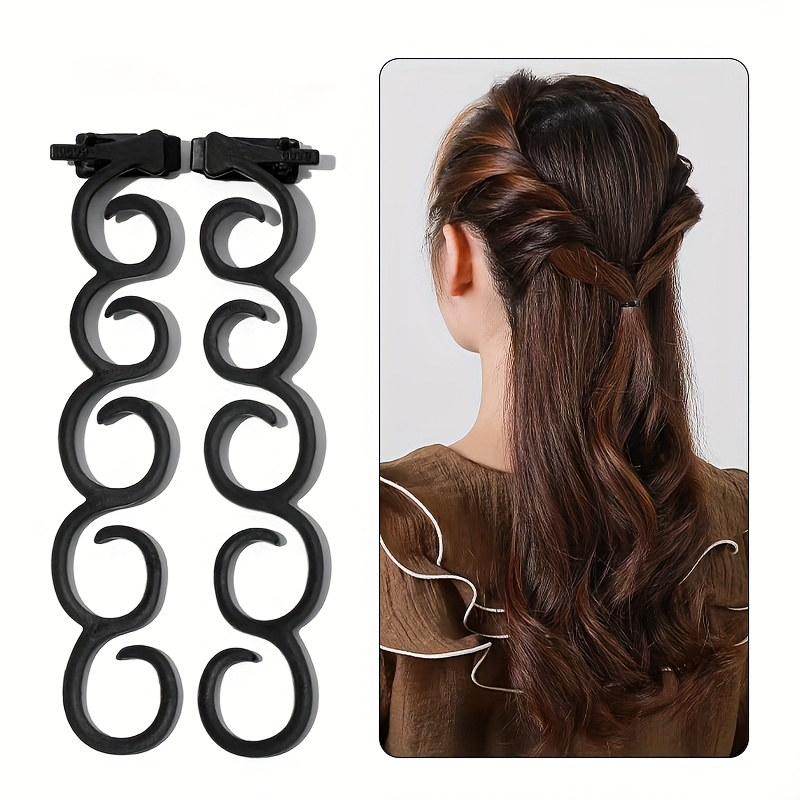 Women Accessories Combo - Girls Side Braid Hair Clips Wavy