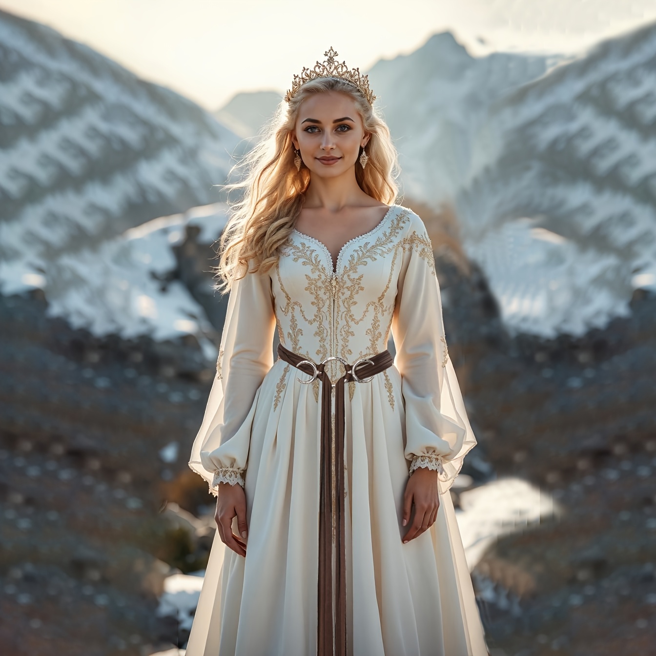 Women'S Viking Accessories - Vintage Medieval Long Rope Knot Women'S