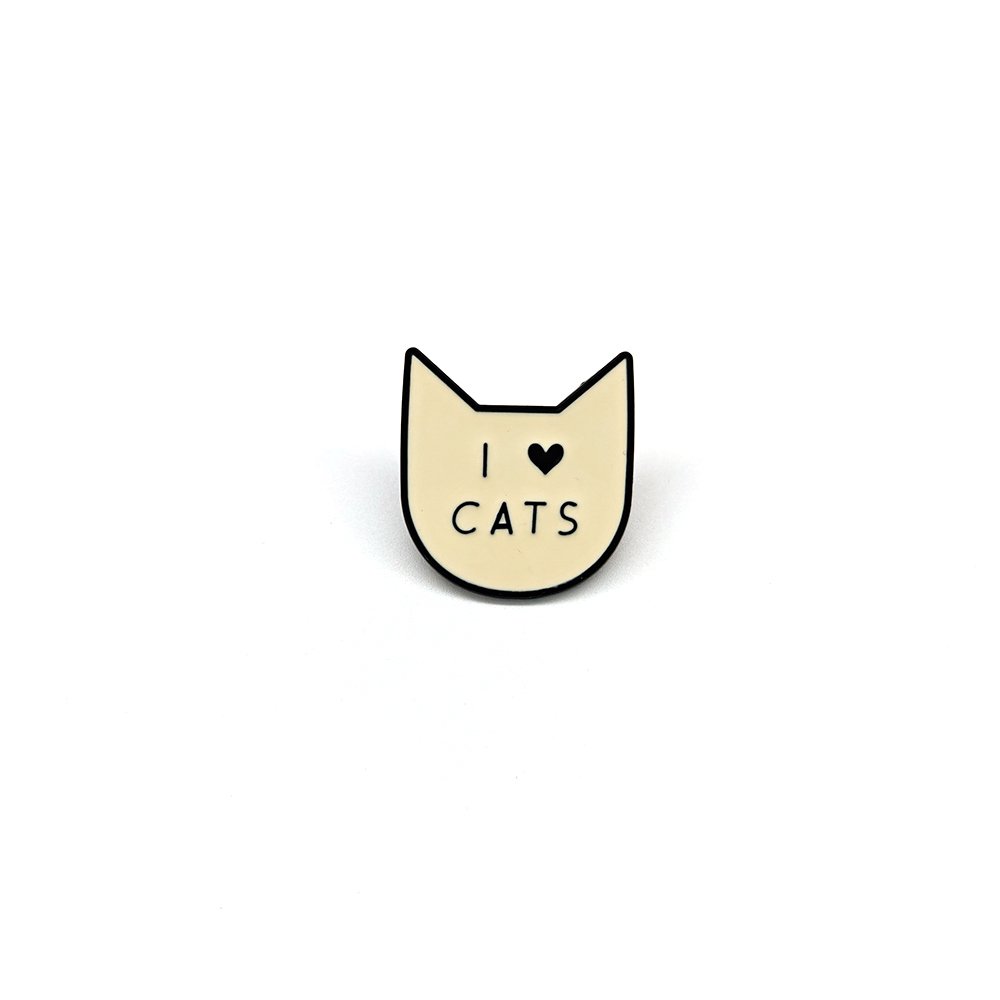 Cute Cartoon I Love Cat Brooch - Women Accessories Picture review and price