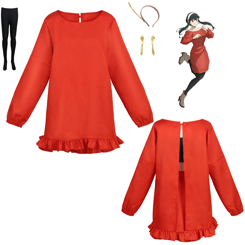 Yor Forger Daily Cosplay Costu - Women'S Red Accessories review and price