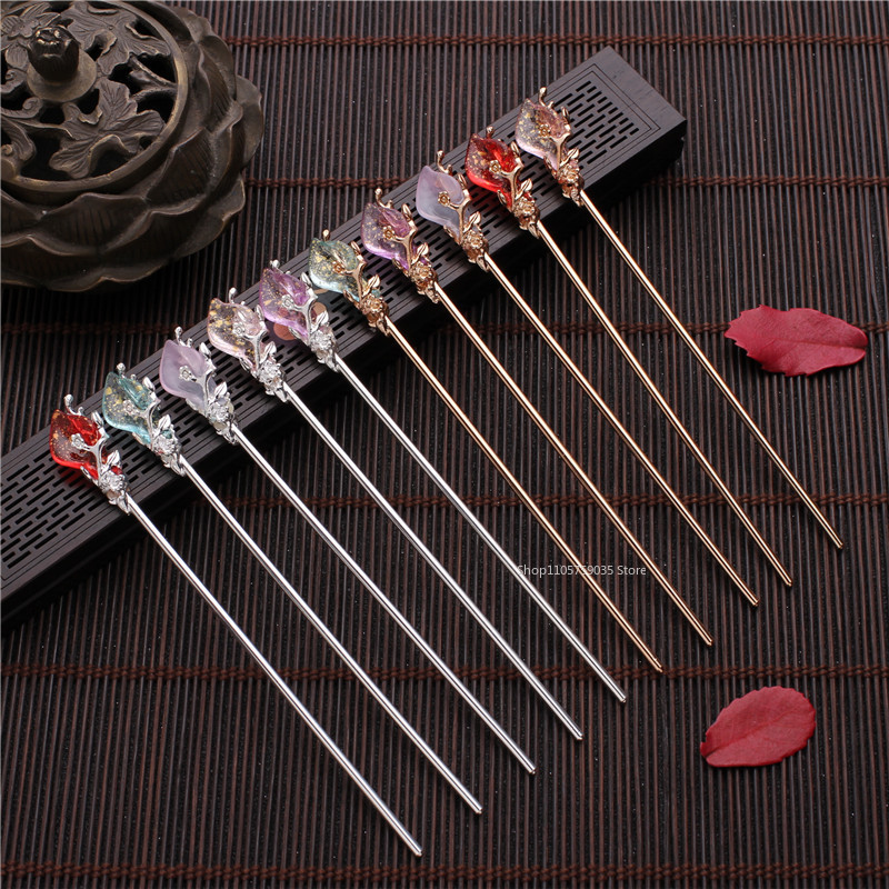 Chinese Style Hanfu Crystal Ha - Hair Fork Stick review and price