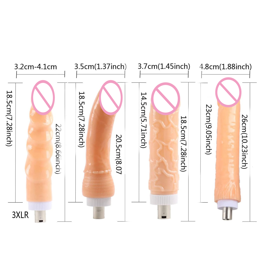 4pcs Sex Machine 3XLR Attachme - Women Accessories Combo review and price