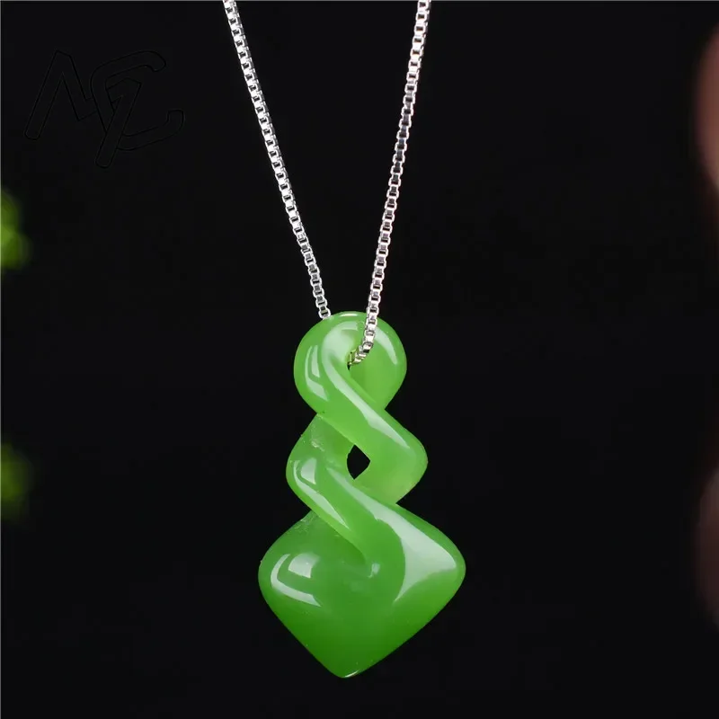 Natural Hetian Jade Green Colo - Women Accessories Dropshipping review and price