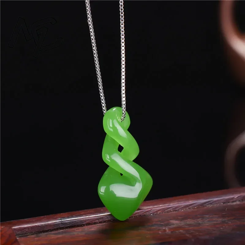 Natural Hetian Jade Green Colo - Women Accessories Dropshipping review and price