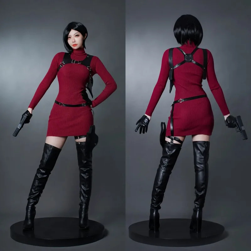 Red Ada Wong costume game COSP - Women'S Red Accessories review and price