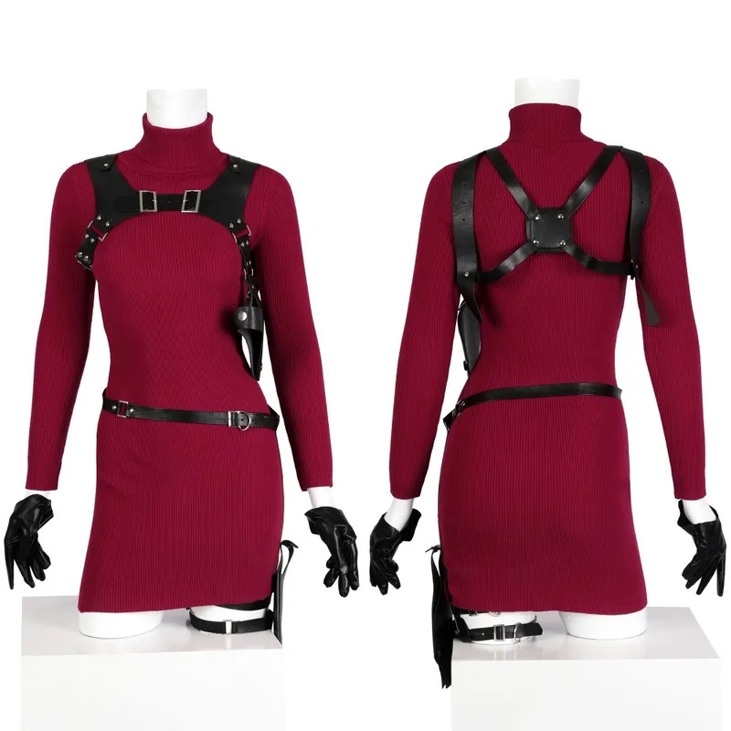 Red Ada Wong costume game COSP - Women'S Red Accessories review and price