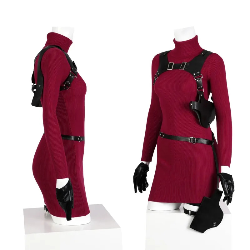 Red Ada Wong costume game COSP - Women'S Red Accessories review and price