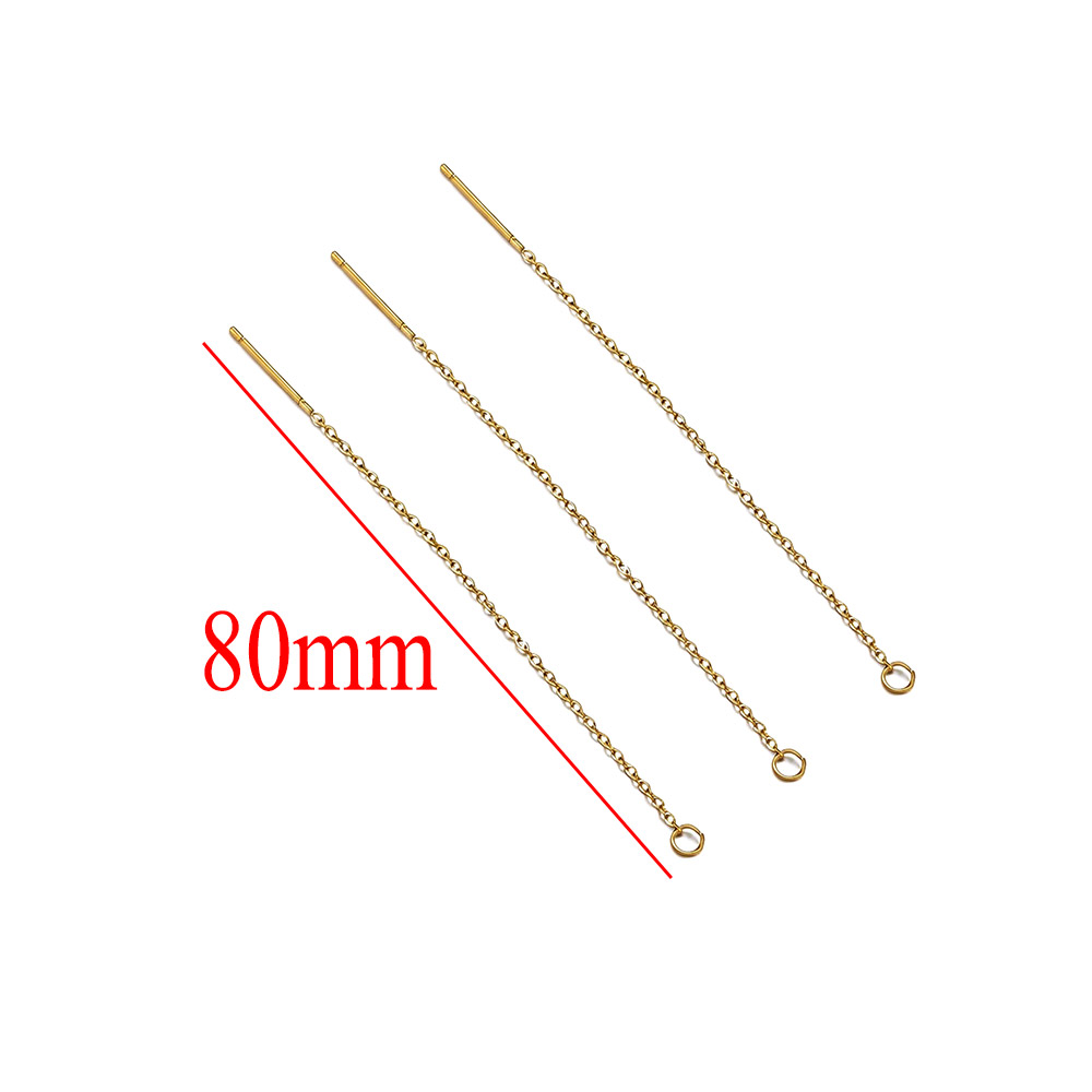 10pcs Stainless Steel Long Ear - Women Accessories Chain review and price