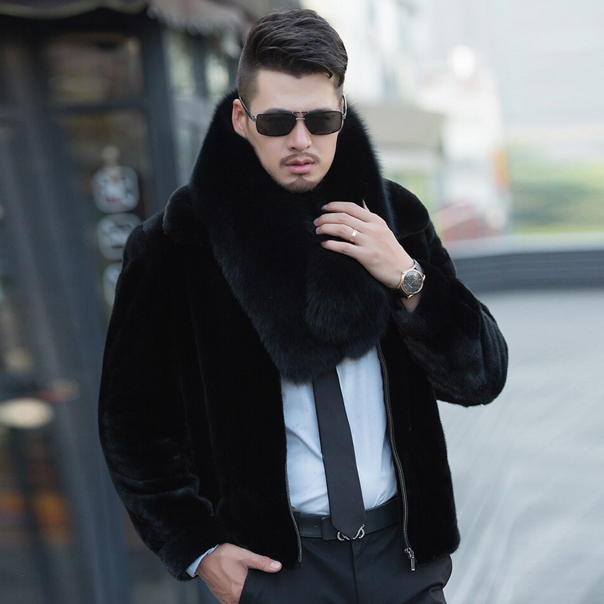 Genuine Fox Fur Scarf Winter A - Women Accessories Sale review and price