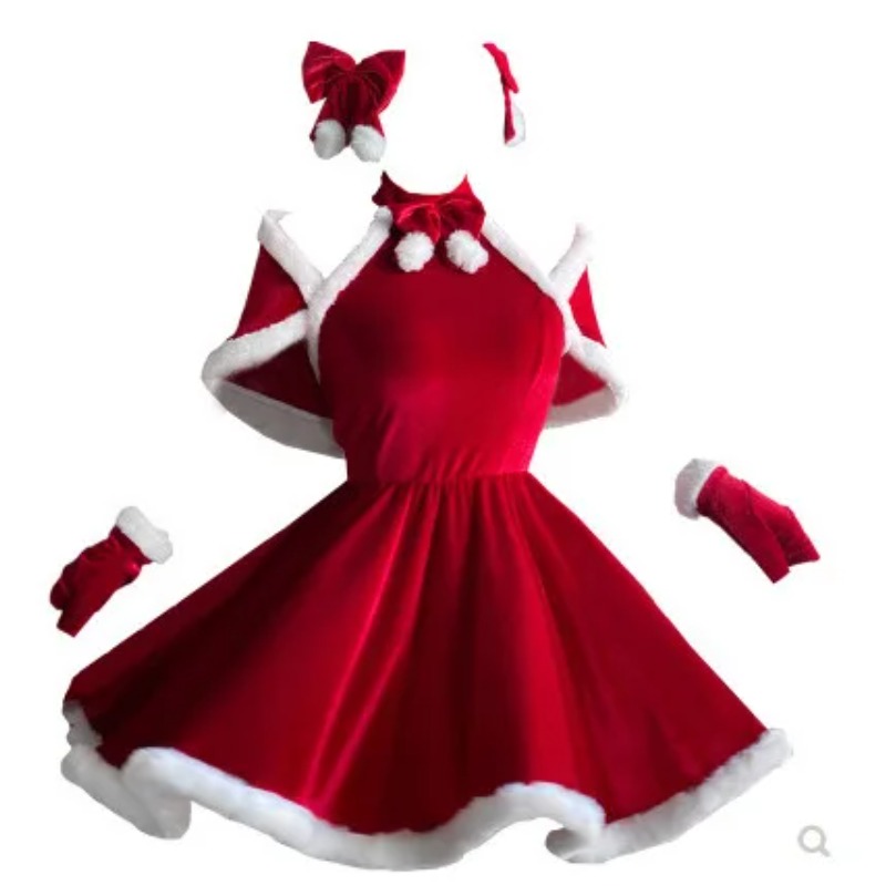Christmas Cosplay Costume Dres - Women'S Red Accessories review and price