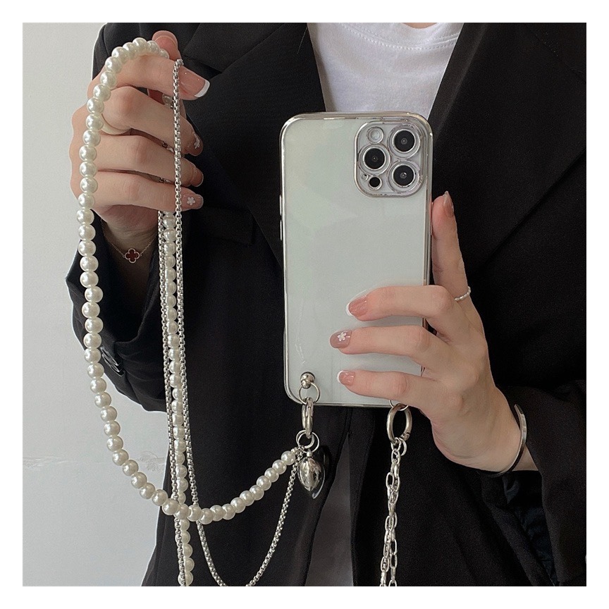 Long Pearl Phone Lanyard Handm - Women Accessories Picture review and price