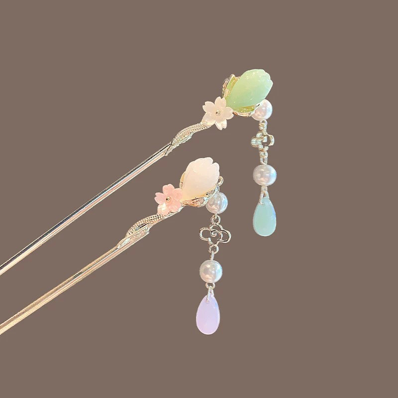 Vintage Flower Pearl Tassel Ha - Hair Fork Stick review and price
