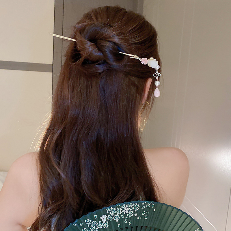 Vintage Flower Pearl Tassel Ha - Hair Fork Stick review and price