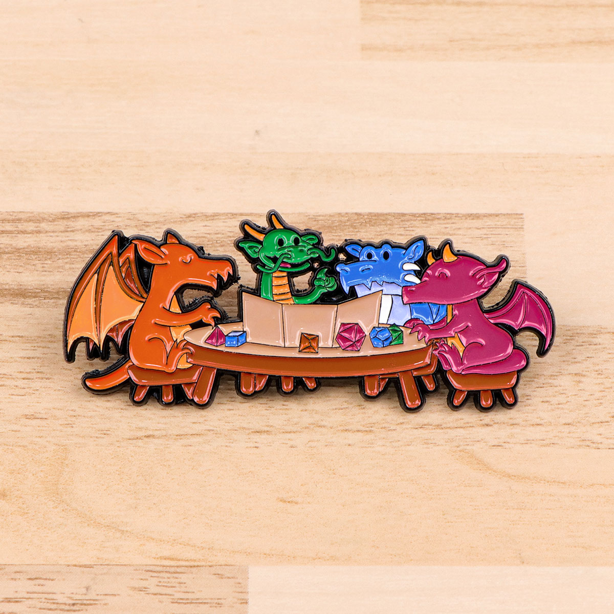 Game Dice Enamel Pin Dragon Ba - Women Accessories Picture review and price