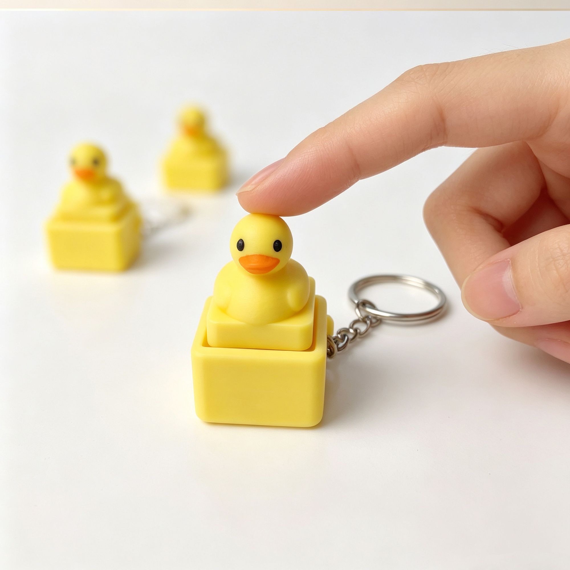 Cute Yellow Duck Press Keychai - Women'S Key Accessories review and price