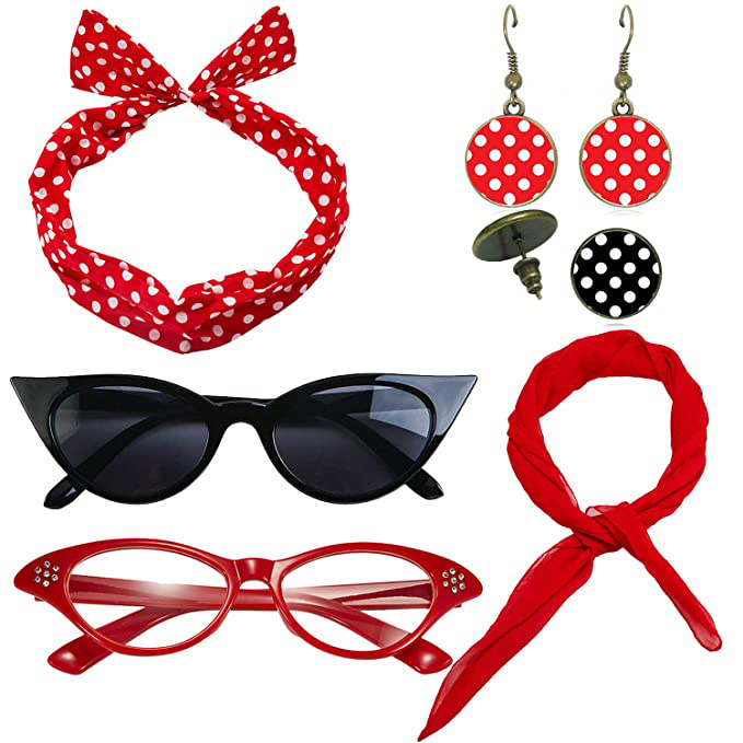 50s 80s Disco Party Costume Ac - Women'S Accessories In The 1950S review and price