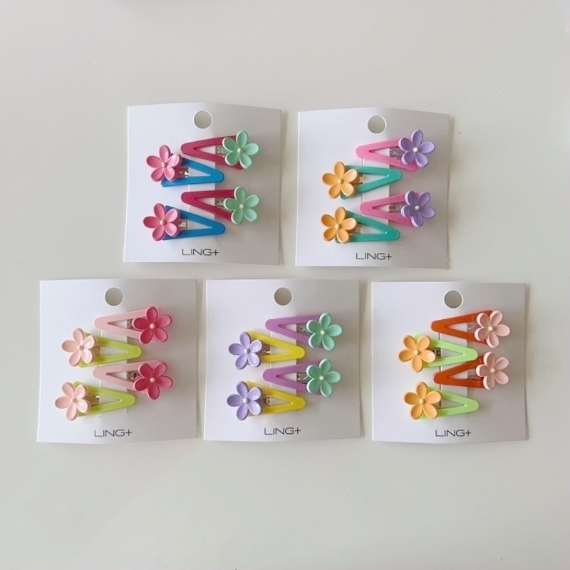 4PCS New Triangle Flower Bead  - Women Accessories Combo review and price