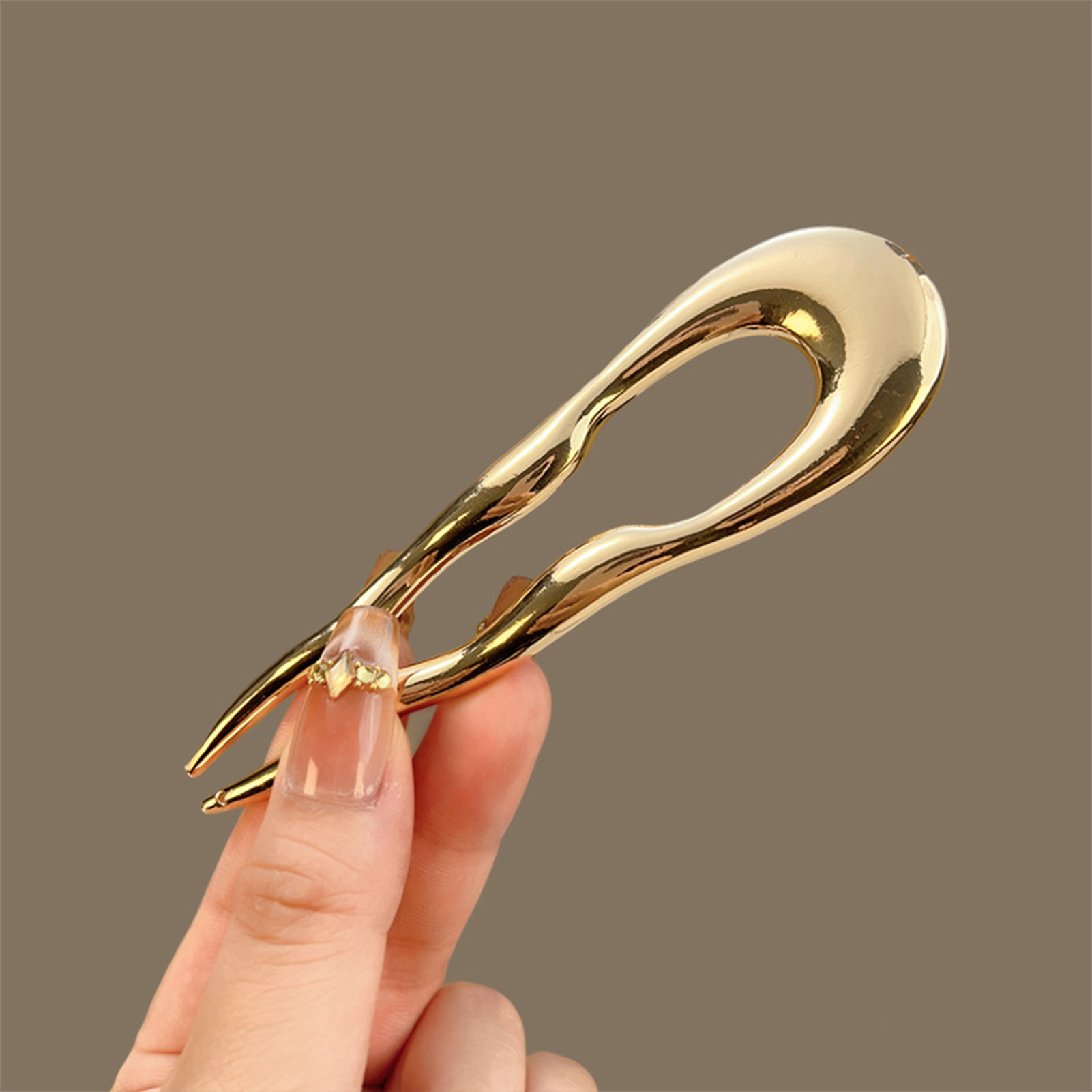 Simple Metal Alloy Hairpins U- - Hair Fork Stick review and price