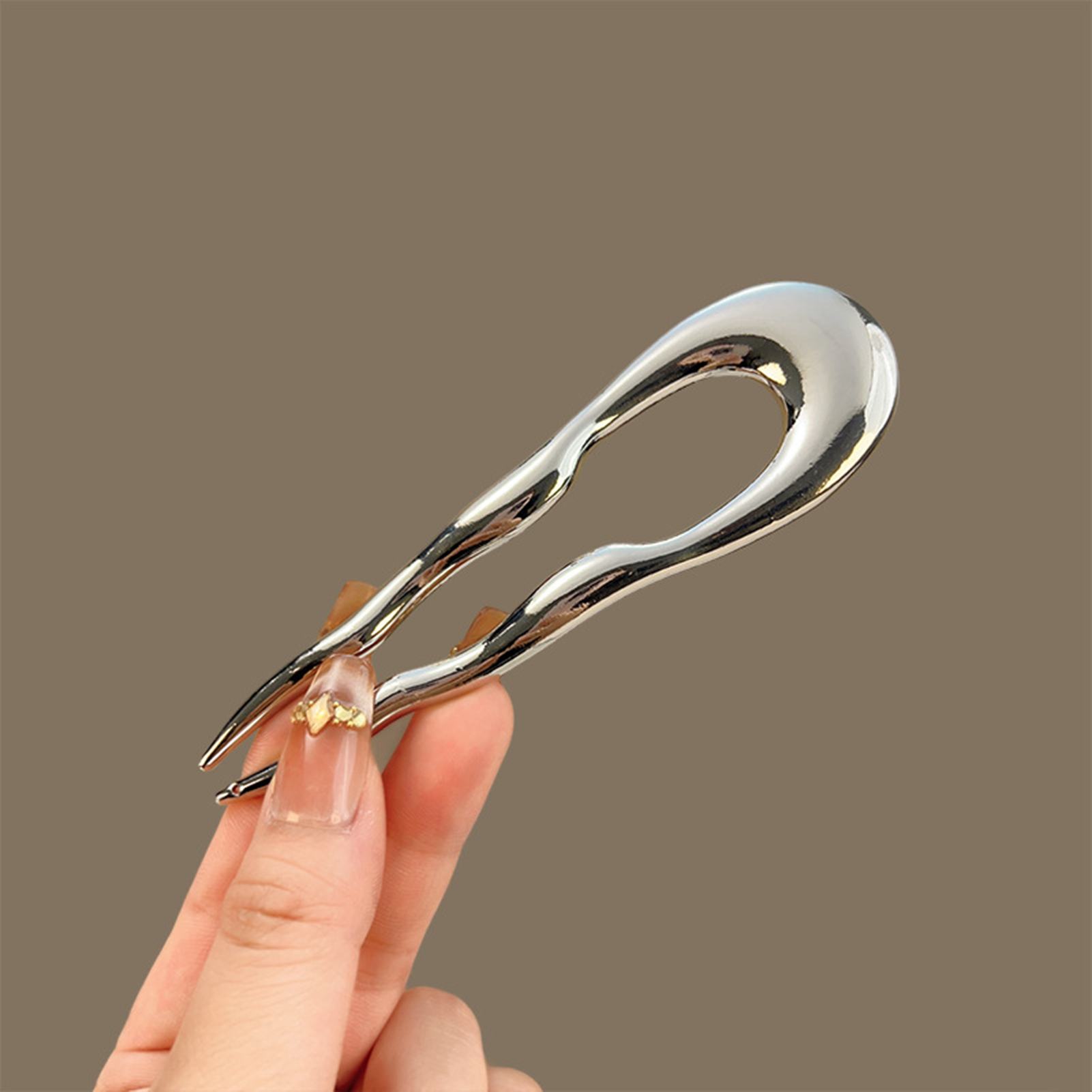 Simple Metal Alloy Hairpins U- - Hair Fork Stick review and price