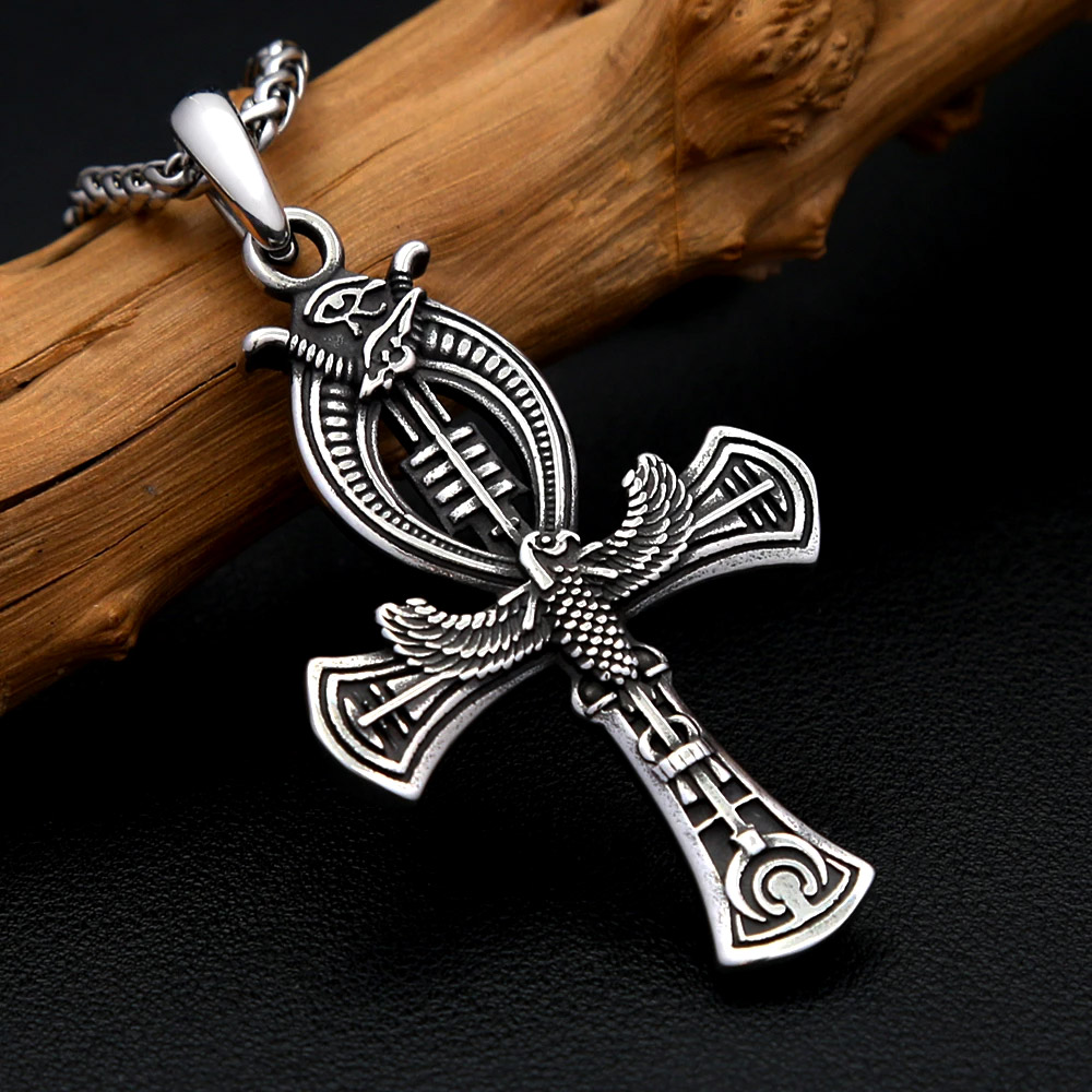 Retro Eagle Ankh Cross Stainle - Women'S Eagles Accessories review and price