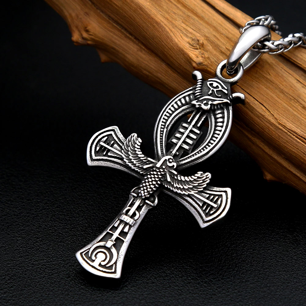 Retro Eagle Ankh Cross Stainle - Women'S Eagles Accessories review and price
