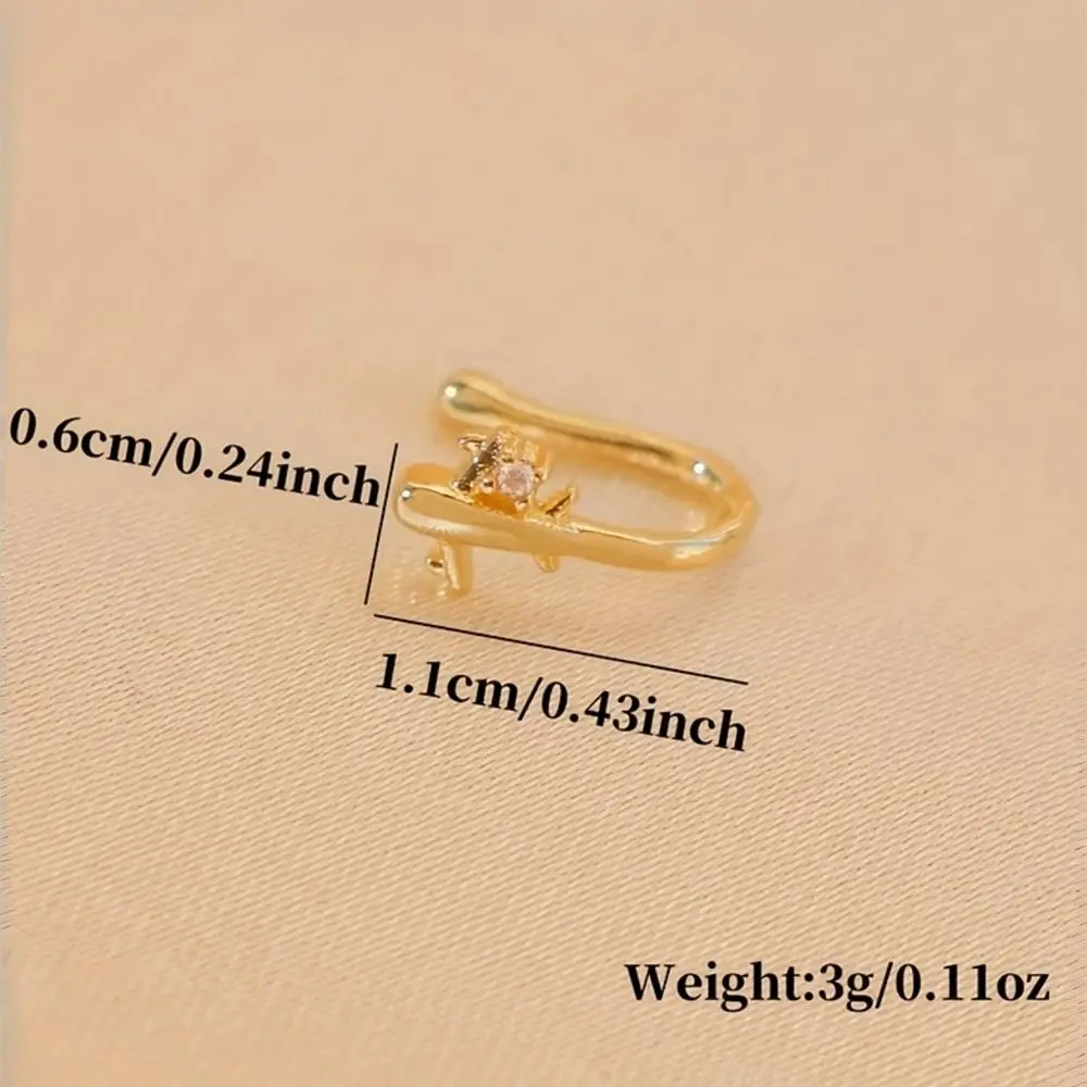 1PC Airplane Design No Piercin - Women Accessories Sale review and price