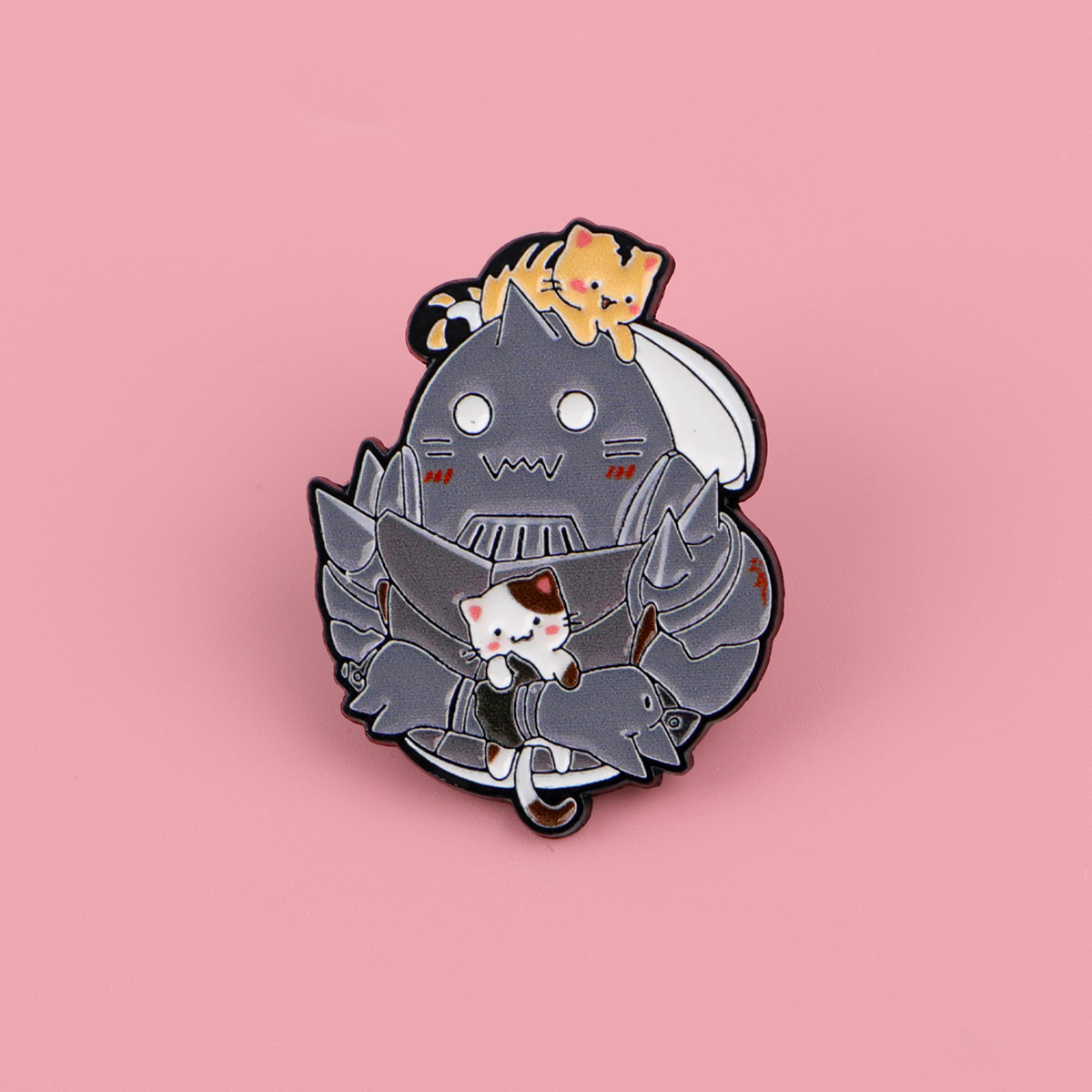 Cute Cat Enamel Pin Manga Anim - Women Accessories Picture review and price