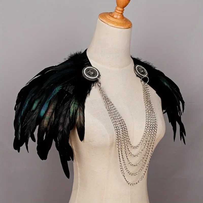 1pcs Viking Style Feather Cape - Women'S Viking Accessories review and price
