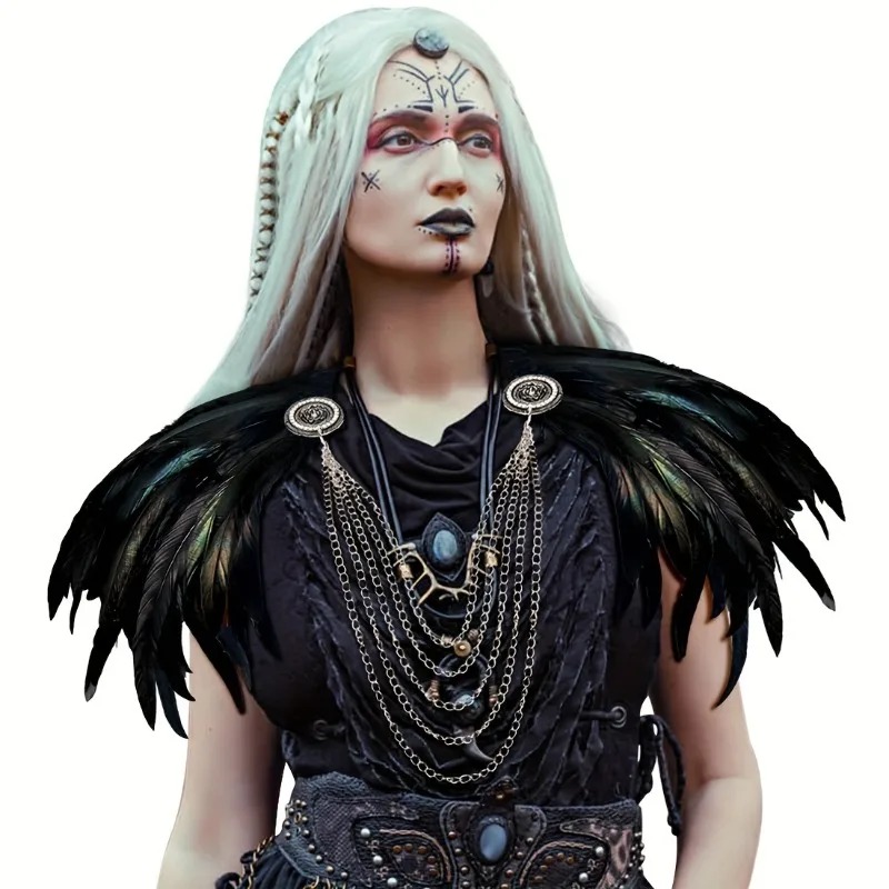 1pcs Viking Style Feather Cape - Women'S Viking Accessories review and price
