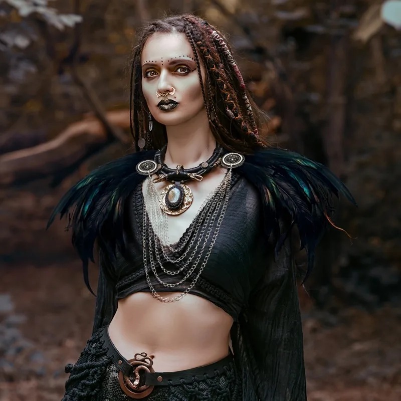 1pcs Viking Style Feather Cape - Women'S Viking Accessories review and price