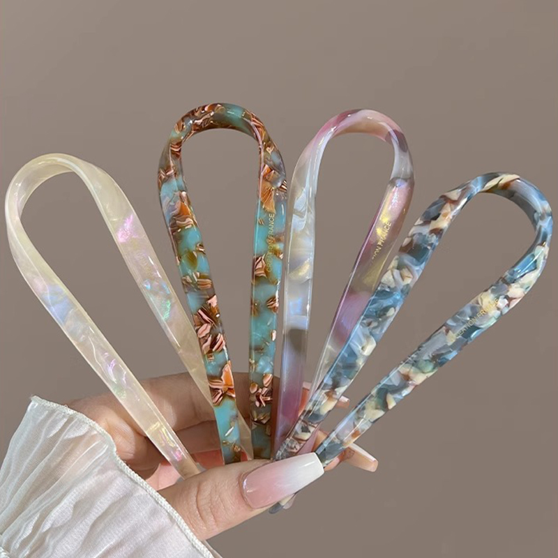 U-Shaped Hair Sticks Acetate A - Women Accessories Shop review and price