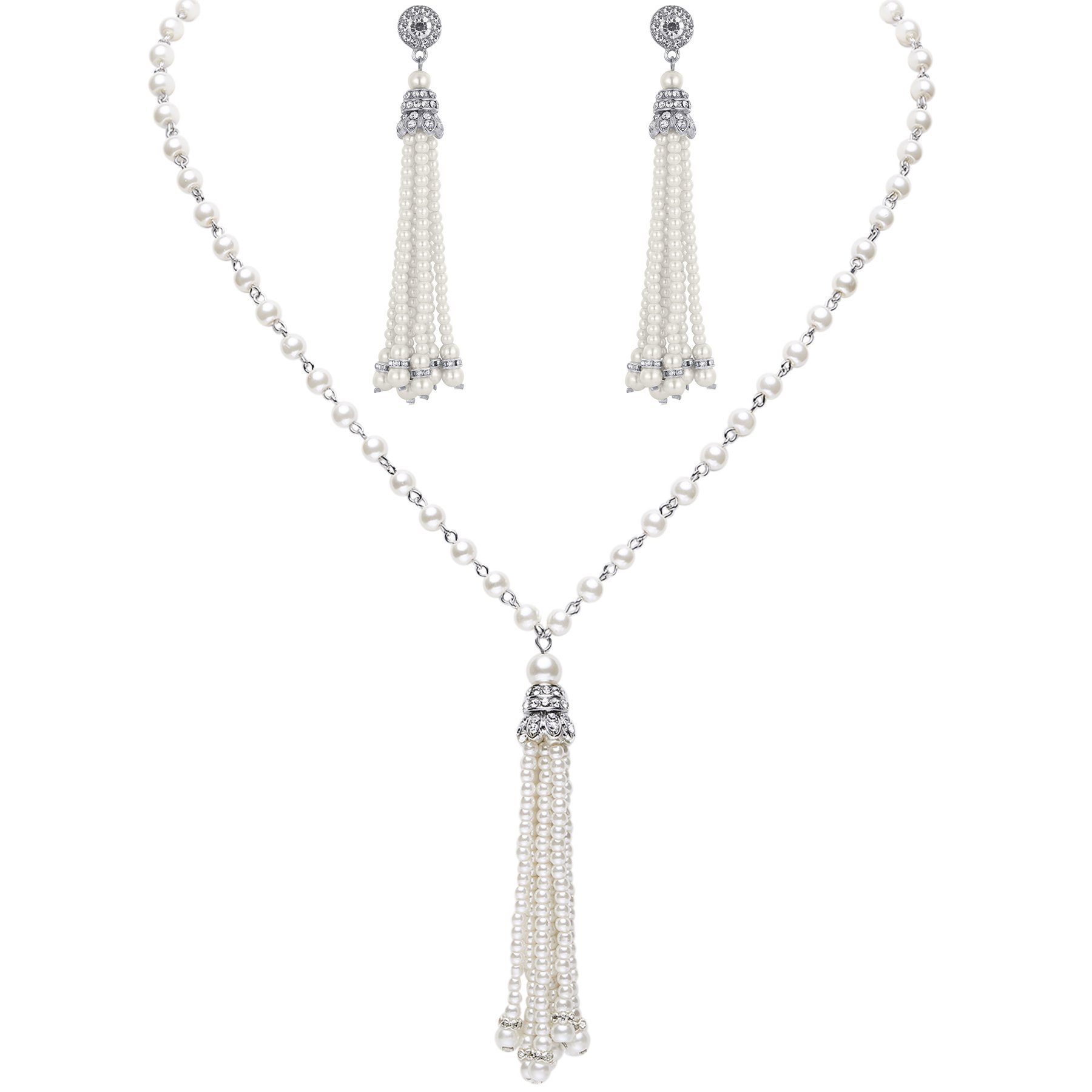 3-piece Set of Long Pearl Neck - Women'S Accessories In The 1950S review and price