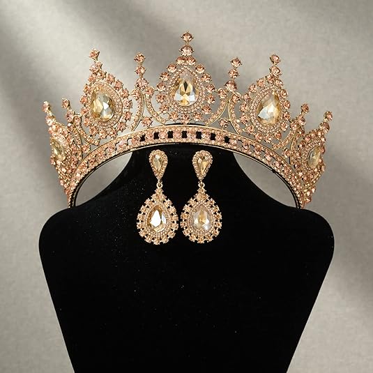 Baroque Queen Green Crown Crys - Women Accessories Dropshipping review and price