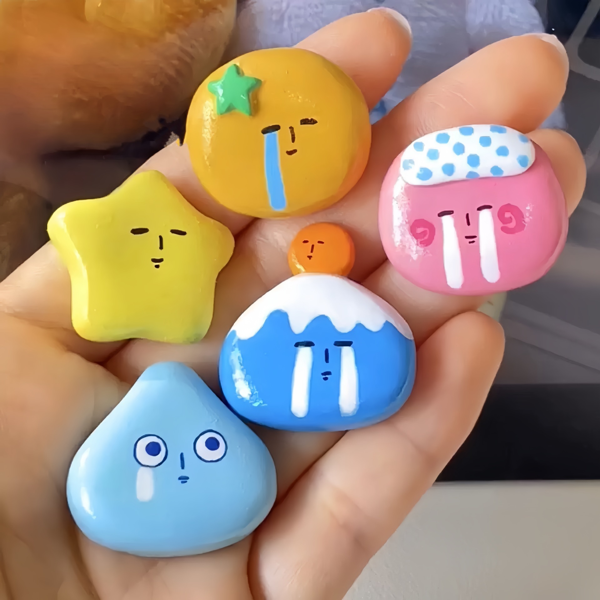 INS Crying Face Hairclips Cart - Women Accessories Dropshipping review and price