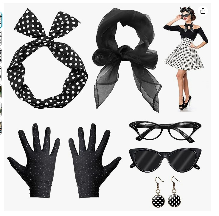 50s Disco Costume Accessories  - Women'S Accessories In The 1950S review and price