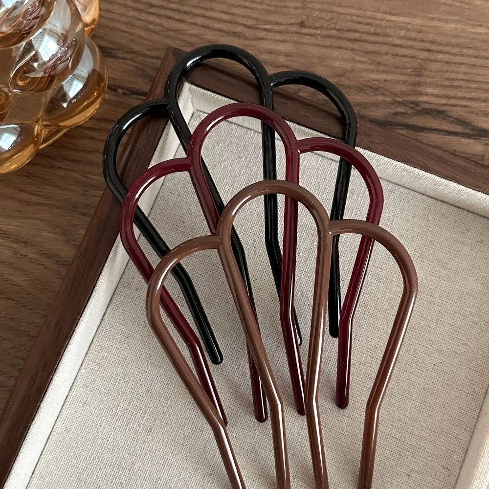 Elegant Soft Acrylic U-Shape H - Hair Fork Stick review and price